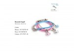 Portachiavi Mini Angelo Rosa - Bomboniera Nascita e Battesimo Bracciale mini angelo rosa con ciondolo in metallo per bomboniera battesimo