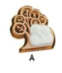 AXS162/A axs162atarimport-magnete-treesfamiglia-plexi-oro