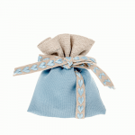 C2614 Sacchetto bomboniera Tenerino Bag Celeste (C2614), 8x10cm, per battesimo, comunione e matrimonio.