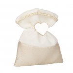 C2939 - Sacchetto Oro 10x12 cm per Bomboniere Sacchetto oro 10x12 cm in organza per bomboniere matrimonio e anniversari