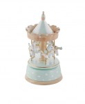 GS7/B - GIOSTRINA LEGNO CAROUSEL BABY BOY H.20CM CARILLON GIOSTRINA GS7/B da Bomboniere & Company S.r.l. Siracusa.