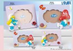 PB7522 - PB7523 - Elegante Portafoto Puffo Dormiente in Resina per Bomboniere Nascita Maschietto - 16 cm Portafoto con Puffo Dormiente in resina celeste per bomboniere nascita maschietto 16 cm - Bomboniere & Company