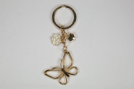 PC7063 - Portachiavi Farfalla Dorata 4x5 cm Portachiavi farfalla dorata 4x5 cm per bomboniere matrimonio compleanno eventi eleganti