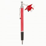 Bomboniera Laurea Penna con Tocco Rosso ETM – Idea Regalo Utile 12a133 Penna rossa da regalo con ciondolo a forma di tocco accademico per laurea