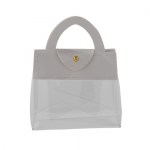 Borsetta Grazia bianco 7x9 cm elegante per bomboniere matrimonio e comunione