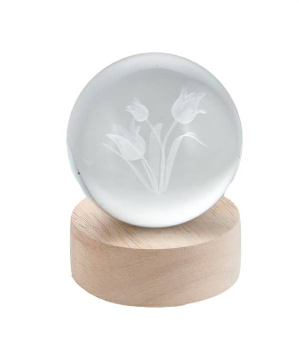SFERA VETRO FIORI FLOWERS C/LED SJ112/S da Bomboniere & Company S.r.l. Siracusa.